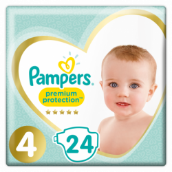 Pampers Premium Protection Taille 4, 24 Co