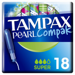 Tampax Pearl Compak Super Tampons 18