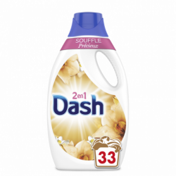 4x33 Lavages Souffle Précieux Dash 2En1 Lessive Liquide 