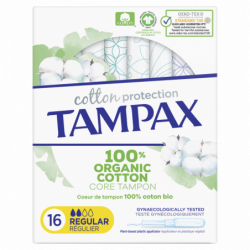 Tampax Cotton Protection Régulier 16 Tampons