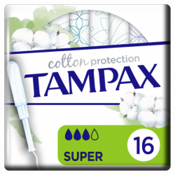 Tampax Cotton Protection Super 16 Tampons