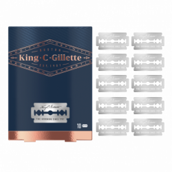 10 Lames Pour Rasoir De Sûreté King C. Gillette