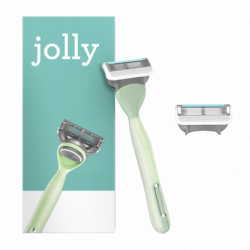 Jolly Rasoir Turquoise - 5 Lames - 2 Recharges Incluses