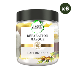6 Masques Capillaires Lait de Coco 250ml, Herbal Essences