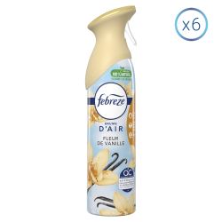 6 Aérosols Fleur De Vanille - Désodorisant Febreze, 300ml